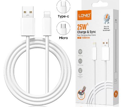 Replacement for LDNIO LS901 MICRO 1M FAST CHARGING DATA CABLE - Quality Phone Parts in Sri Lanka