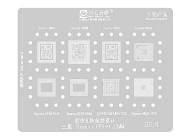 Replacement for AMAOE EU5 BGA REBALLING STENCIL - Quality Phone Parts in Sri Lanka