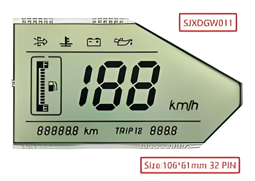Replacement for BAJAJ PULSER ARROCV.G.3/4 DISPLAY 4538 BF - Quality Phone Parts in Sri Lanka