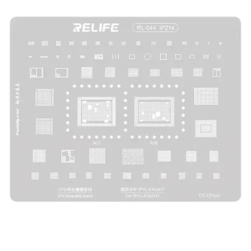 Replacement for RELIFE RL-044 IPZ14 IP15-A16/A17 UNIVERSAL STENCIL - Quality Phone Parts in Sri Lanka