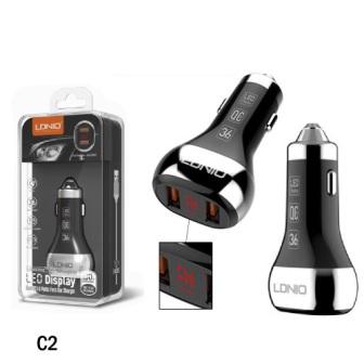 Replacement for C2 CAR CHARGER  DUAL Q03.0 CA-101 LDNIO - Quality Phone Parts in Sri Lanka